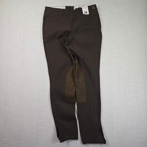 NWT TuffRider Jodhpurs 26 Women Equestrian Riding Breeches Brown Low Rise Patch